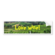 green vineyard photograph bumper stickers