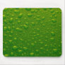 Green water drops mouse pad