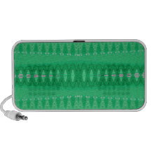 Green wave abstract portable speakers