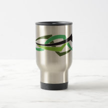 green wave mug