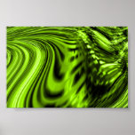 Green Wave Poster