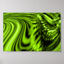 Green Wave Poster