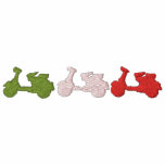 Green White & Red Embroidered scooter polo embroidered shirts