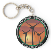 Green Wind Colorado Keychain