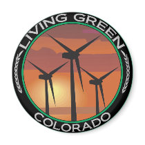 Green Wind Colorado Fridge Magnets
