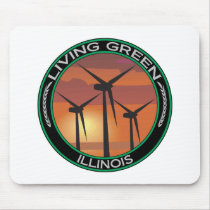Green Wind Illinois Mouse Pad