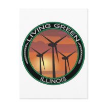 Green Wind Illinois Post Card