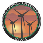 Green Wind Iowa stickers
