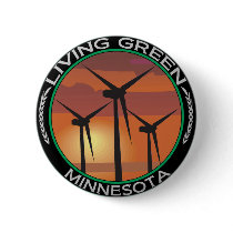 Green Wind Minnesota Button