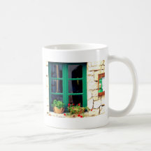Green window. mug
