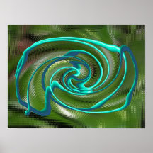 Green Window Poster
