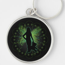 Green Winged Fairy Keychain