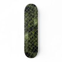 Green wire mesh fence custom skate board
