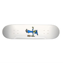 Green witch skate board