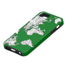 green world atlas iPhone 5 case