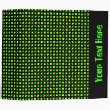 Green, Yellow and Black Digital Avery Binder