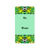 green yellow Gift tags