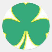 green yellow shamrock stickers