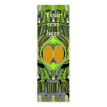 Green yellow superfly design business cards