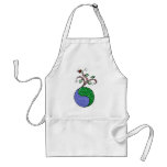 Green Yin Yang Apron