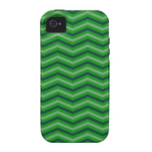 Green Zig Zag Pattern Case For The iPhone 4