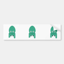 green zombie walking dead bumper stickers