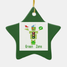 GREEN Zone Christmas Ornament