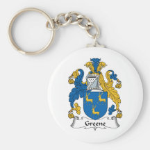 Greene Family Crest Keychain
