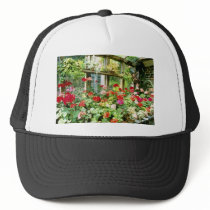 Greenhouse Containing Various Pelargoniums Trucker Hat