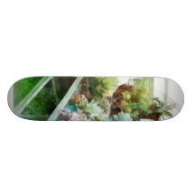 Greenhouse With Cactus Custom Skateboard