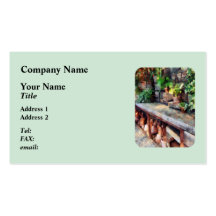 Greenhouse with Flowerpots Business Cards