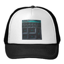 Greenish Gothic Great Wall (pattern surrealism) Hats