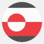 Greenland Flag Round Sticker