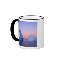 Greenland, Iceberg at sunset. Mugs