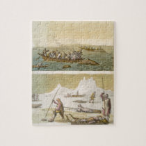 Greenland: Whale fishing and Seal hunting, from 'L puzzles