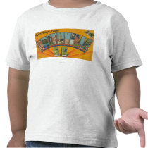 Greenville, South Carolina - Large Letter Scenes T Shirt