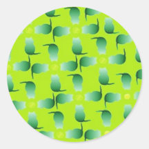 greenyellowcatdigiflora stickers