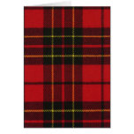 Greeting Card Brodie Red Modern Tartan Print