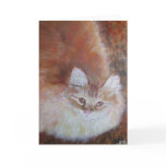 Greeting Card - Cat Art Painting