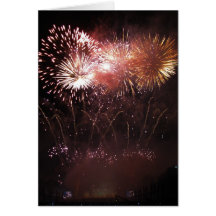 Greeting card : fireworks display