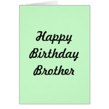 GREETING CARD(HAPPY BIRTHDAY BROTHER)