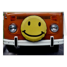 Greeting Card: Happy Face Van
