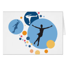 Greeting Card - Ice Skate Circles