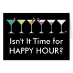 Greeting Card - Martinis Going, Going, GONE