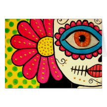 Greeting card "Rosa Mexicano"-Day of the dead