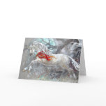 Greeting Card - Unicorn Snowy Owl