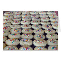 Greeting card with cookies & sprinkles