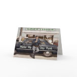 Greeting Card with Cool Vintage Cop Illustration