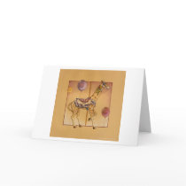 Greeting Cards - Carousel Giraffe