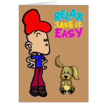 greeting cards  DOG1, RELAX TAKE IT EASY copie